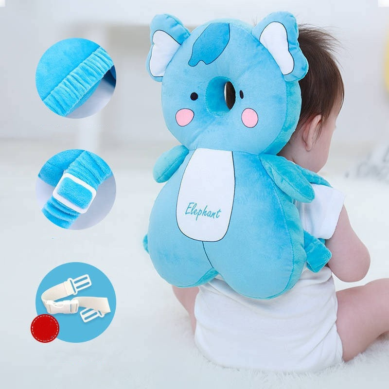 Cute Animal Design Headrest Pillow for 0-3 Years Old Babies and Toddlers - Soft, Breathable, Anti-Fall Protection - Perfect for Walking and Learning, Safety Guards for Little Ones