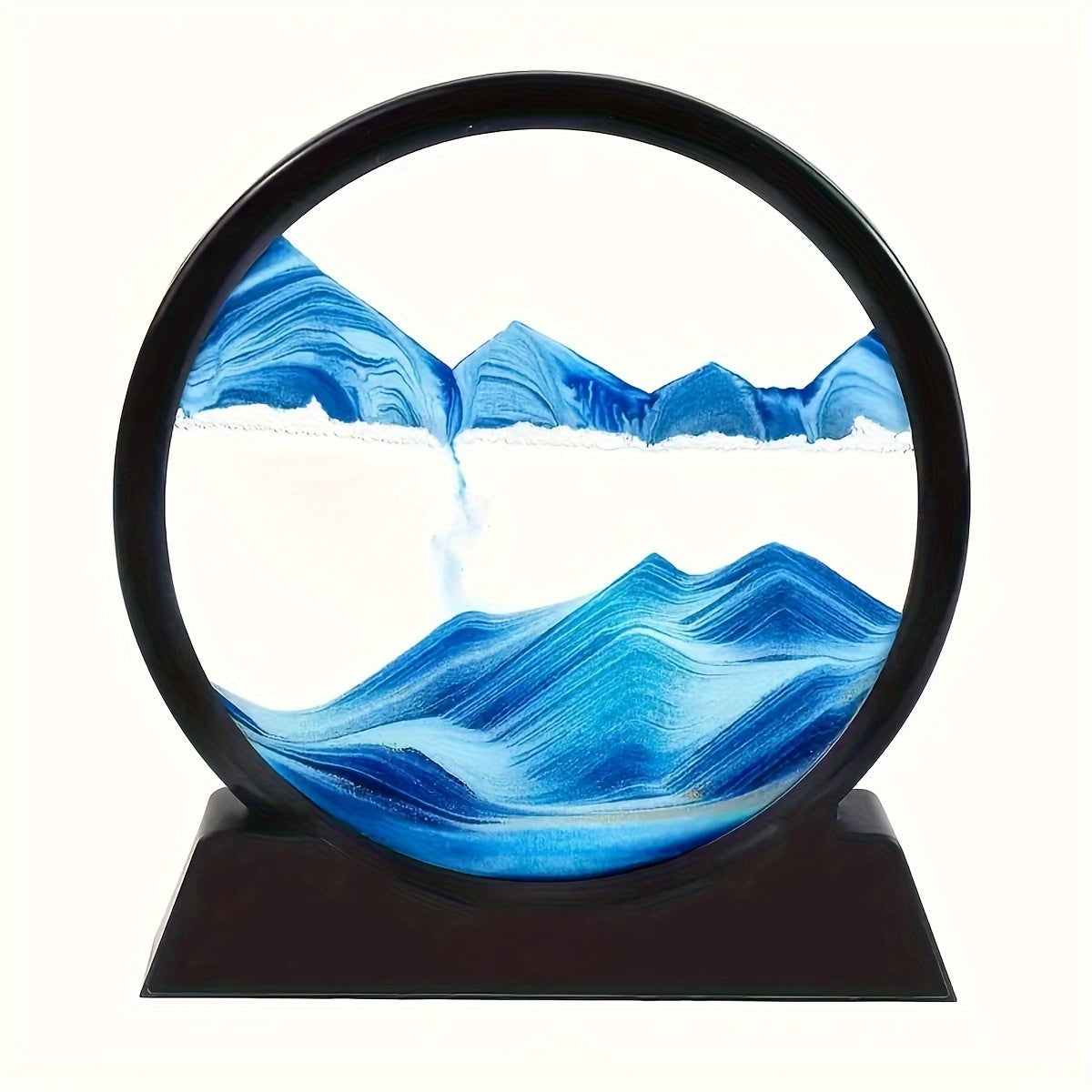 Dynamic Quicksand Desk Decor - Glass Moving Sand Art Dome for Home & Office