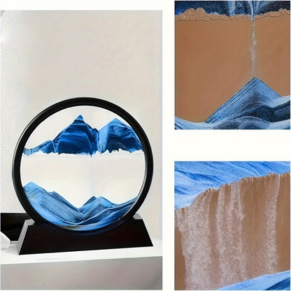 Dynamic Quicksand Desk Decor - Glass Moving Sand Art Dome for Home & Office