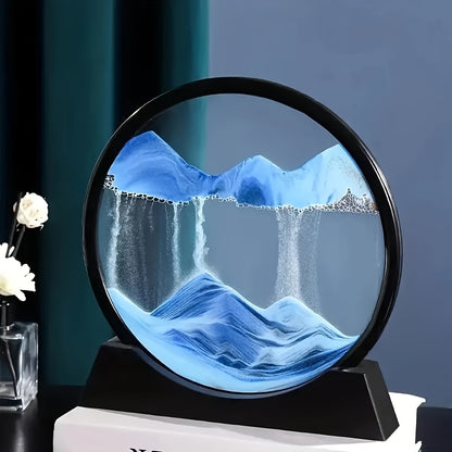 Dynamic Quicksand Desk Decor - Glass Moving Sand Art Dome for Home & Office