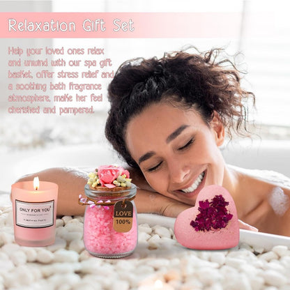 1 Set Women's Spa Gift Basket - Polyester Self-Care and Inspirational Gifts