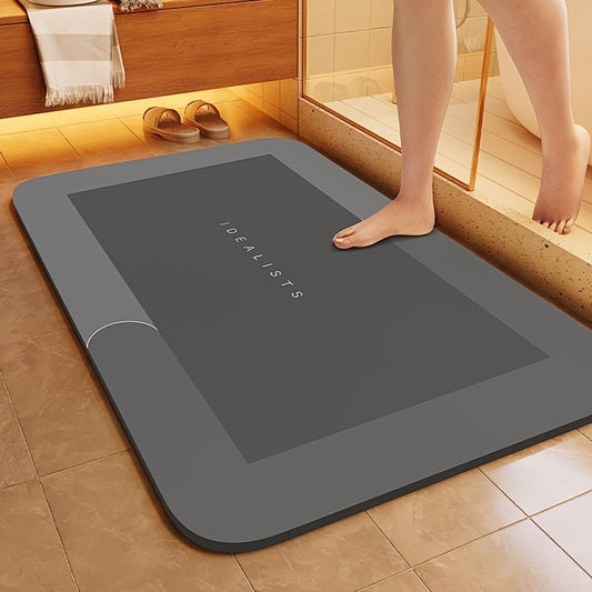 Super Absorbent Bathroom Mat, Quick Drying, Diatomite Non-slip, Soft Bathroom Absorbent Mat